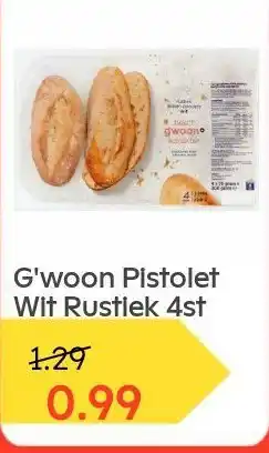 Ochama G'woon Pistolet Wit Rustiek 4st aanbieding