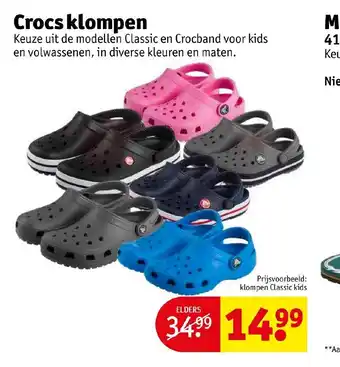 Kruidvat Crocs klompen aanbieding