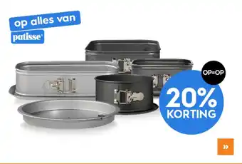 Blokker 20% korting - alles van Patisse aanbieding