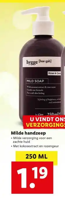 Lidl Milde Handzeep 250 ml aanbieding