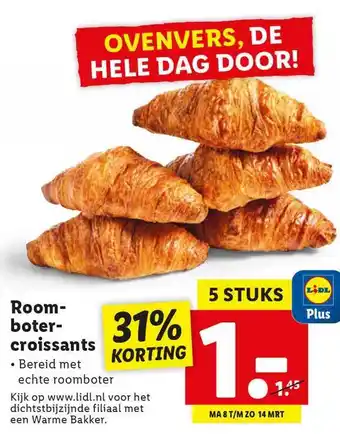 Lidl Roomboter Croissants 31% Korting aanbieding