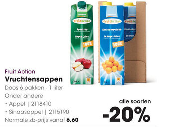 HANOS Fruit Action Vruchtensappen aanbieding