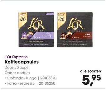 HANOS L'Or Espresso Koffiecapsules aanbieding