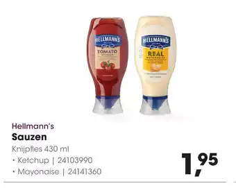 HANOS Hellmann's Sauzen 430 ml aanbieding