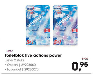 HANOS Blixer Toiletblok five actions power aanbieding