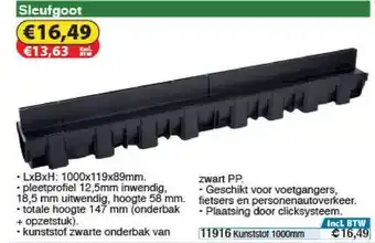 Toolstation Sleufgoot aanbieding