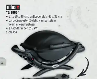 Hornbach weber "Q 1000" aanbieding