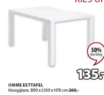 Jysk OMME EETTAFEL aanbieding