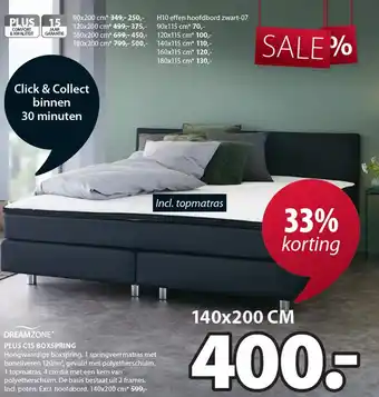 Jysk DREAMZONE* PLUS C15 BOXSPRING aanbieding