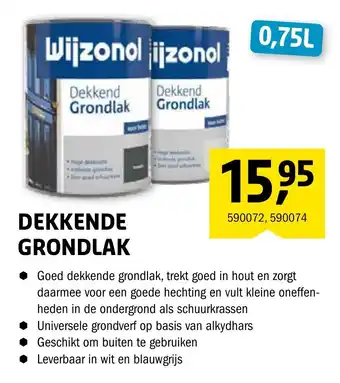 Isero Wijzonol Dekkende grondlak 750ml aanbieding