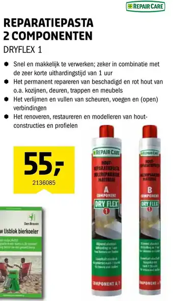 Isero Repair Care Reparatiepaste 2 Componenten DRYFLEX 1 aanbieding