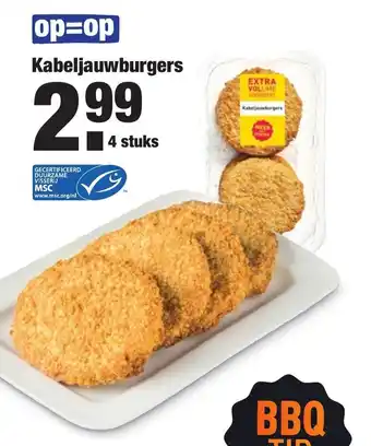 ALDI Kabeljauwburgers 4 st aanbieding