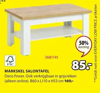 Jysk Markskel Salontafel B60xL110xH53 cm aanbieding