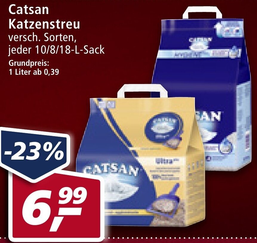 Catsan Katzenstreu aanbieding bij mein real