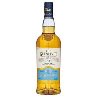 Dirck 3 The Glenlivet Founder's Reserve Single Malt Whisky 70 cl aanbieding