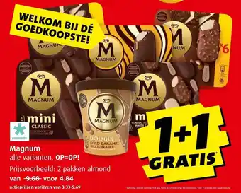 Boni Magnum 1+1 Gratis aanbieding