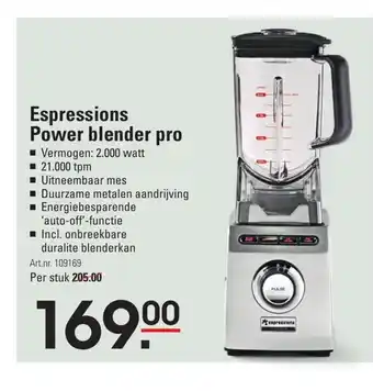 Sligro Espressions Power blender pro per stuk aanbieding