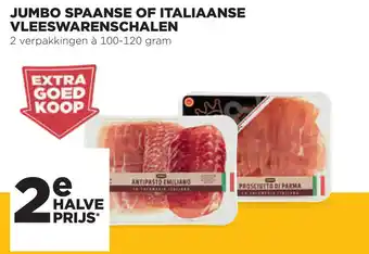 Jumbo Spaanse Of Italiaanse Vleeswarenschalen 100-200 gram aanbieding