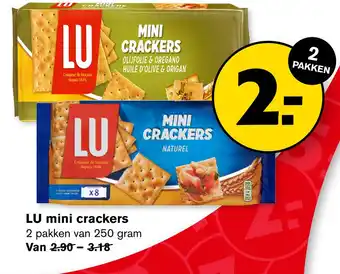 Hoogvliet LU mini crackers aanbieding