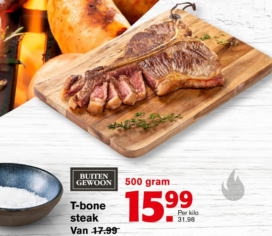 Tbone steak aanbieding bij Hoogvliet
