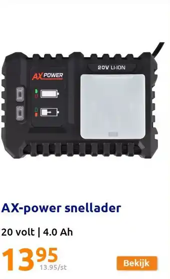 Action AX-power snellader aanbieding