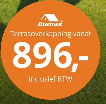 Tuinmaximaal Terrasoverkapping aanbieding