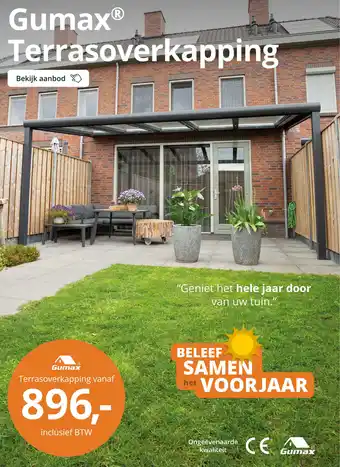 Tuinmaximaal GumaxⓇ Terrasoverkapping aanbieding