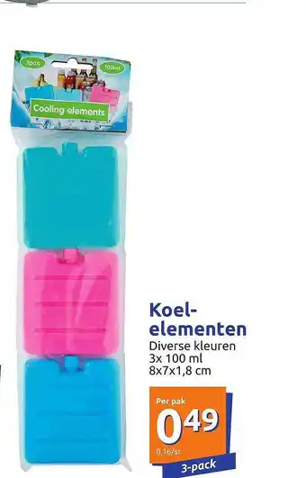 Action Koelelementen aanbieding