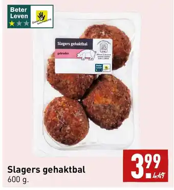 ALDI Slagers gehaktbal 600g aanbieding