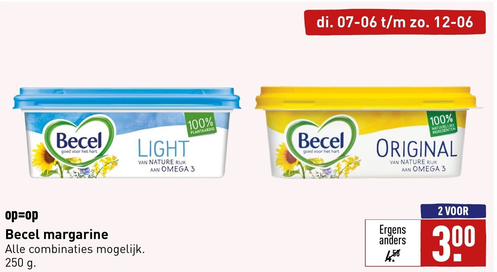 Becel margarine 250g aanbieding bij ALDI