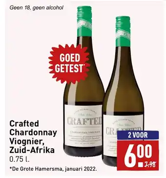 ALDI Crafted Chardonnay Viognier, Zuid-Afrika 0.75l aanbieding