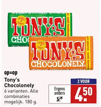 ALDI Tony's Chocolonely 180g aanbieding