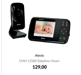 Babypark Alecto DVM-135BK Babyfoon Zwart. aanbieding