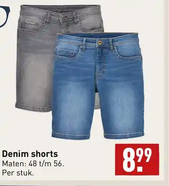 ALDI Denim shorts 48 t/m 56 aanbieding