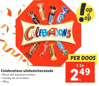 Lidl Celebrations uitdeelchocolade aanbieding