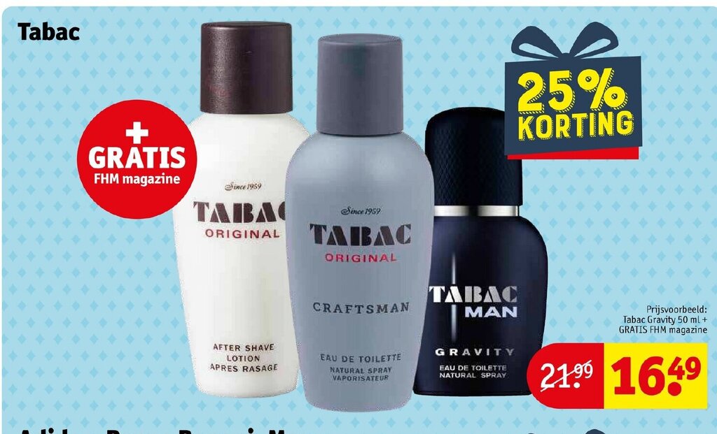 Tabac aanbieding bij Kruidvat