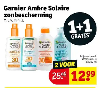 Kruidvat Garnier Ambre Solaire zonbescherming aanbieding
