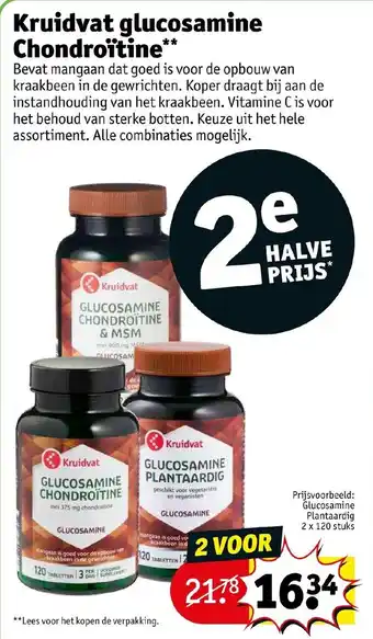 Kruidvat Glucosamine Chondroitine** aanbieding