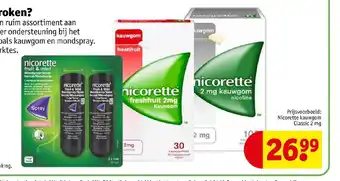 Kruidvat Nicorette aanbieding