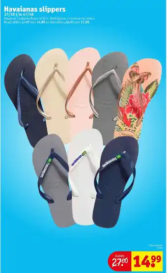 Kruidvat Havaianas slipper aanbieding