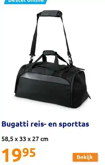 Action Bugatti reis- en sporttas aanbieding