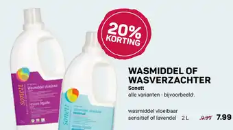 Ekoplaza Wasmiddel Of Wasverzachter Sonett aanbieding