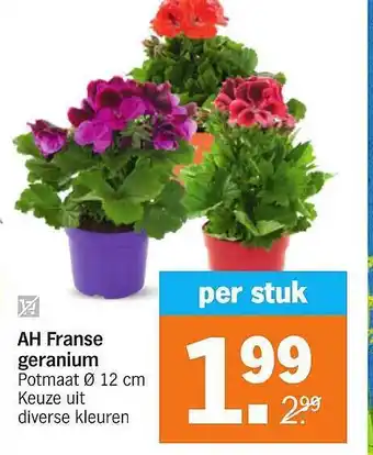 Albert Heijn AH Franse Geranium aanbieding