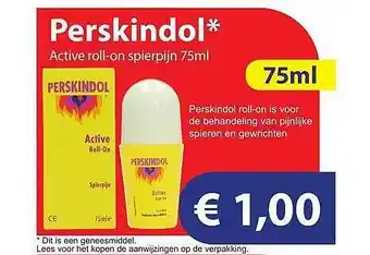 Die Grenze Perskindol Active Roll-On Spierpijn 75ml aanbieding