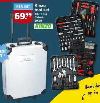 Hoogvliet Kinzo tool set aanbieding