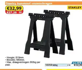 Toolstation Stanley Kunststof Vouwschragen aanbieding