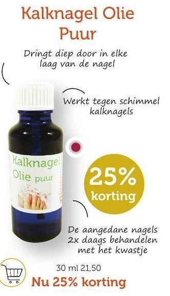 De Rode Pilaren Kalknagel Olie Puur aanbieding