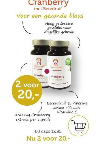 De Rode Pilaren Cranberry aanbieding