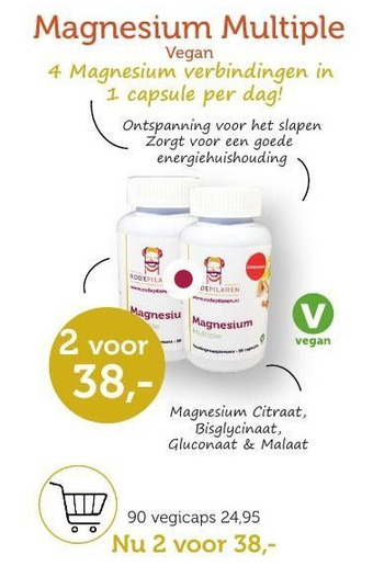 De Rode Pilaren Magnesium Multiple aanbieding