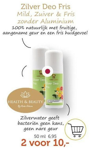 De Rode Pilaren Zilver Deo Fris aanbieding